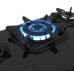 Cooktop Mueller 5 bocas Preto com Queimador Tripla chama