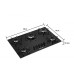 Cooktop Mueller 5 Bocas com Queimador Ultra Chama MCG115BG1