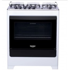 Fogão Dako 5 Bocas Supreme com Mesa em Inox e Acendimento Automático Branco