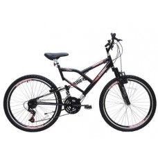 Bicicleta Aro 26 Jumper Boy com Suspensão - 21 Marchas - Cairu