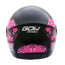 CAPACETE GOW INFATIL HERO 54 PRETO/ VERDE -  PRETO/ ROSA
