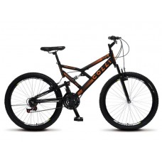 Bicicleta Aro 26 Dupla Suspensao 21M 36R Colli Preto Fosco