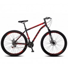 BICICLETA COLLI ATHENA A.29 21M F.DISCO PRETO FOSCO/VERMELHO