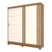 Guarda Roupa Briz 02 PTS Deslizantes Nature / Off White