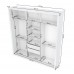 Guarda Roupa Casal 3 Portas Residence Amendola Off White Demobile