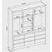 Guarda Roupa Casal 3 Portas Deslizantes Detroit Ebano Touch Demobile