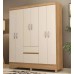 Guarda Roupa Casal Flash ll 6 Portas cor AMENDOLA - OFFWHITE