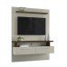 Painel  Linea  Para Tv Até 60'' New Caju Nogueira/ Off White
