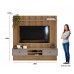 PAINEL LINEA HOME AUTHENTIQUE AMENDOA/TITANIO