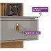 PAINEL LINEA HOME AUTHENTIQUE AMENDOA/TITANIO