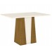 Conjunto de Mesa Orus com 4 Cadeiras Isa Nature Off White HENN