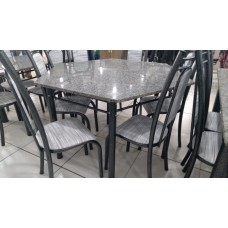 MESA TEIXEIRA SEXTAVADA ESTOF  LUXO GRANITADO