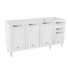 Balcão sem Tampo 3 Portas 32 Gavetas 160cm Star Telasul em Aço - Branco