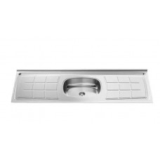 Pia de Inox Concretada 160 x 53 cm