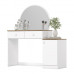 COMODA PENTEADEIRA HENN AGNES 1PT 2GV - BRANCO/JEQUITIBA