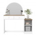 COMODA PENTEADEIRA HENN AGNES 1PT 2GV - BRANCO/JEQUITIBA