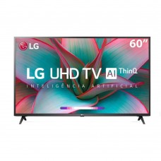 Smart TV 4K 60  LG LED Ultra HD 60UN7310PSA ThinQ AI webOS 5.0 HDR Ativo 3 HDMI 2 USB
