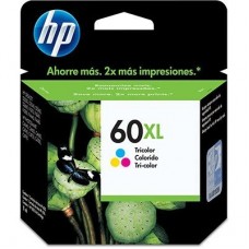 Cartucho de Tinta HP 60XL Colorido de Alto Rendimento