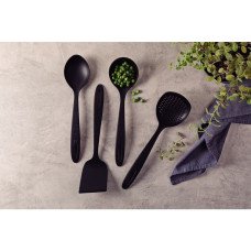 KIT UTENSILIOS TRAMOTINA NYLON 4PÇS - PRETO